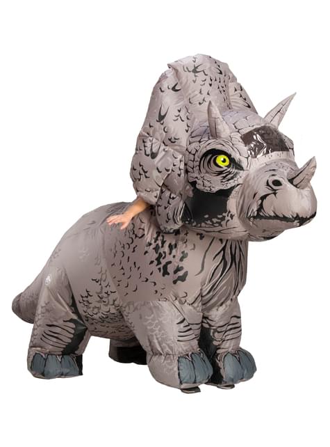 Disfraz de dinosaurio Triceratops inflable para adulto - Jurassic World - Rubies USA | Funidelia