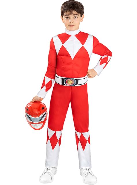 Disfraz Power Ranger Rojo para niños - Funiglobal | Funidelia