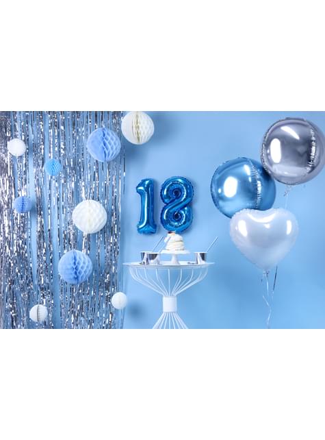 Esfera azul cielo de 20 cm de nido de abeja - Partydeco | Funidelia
