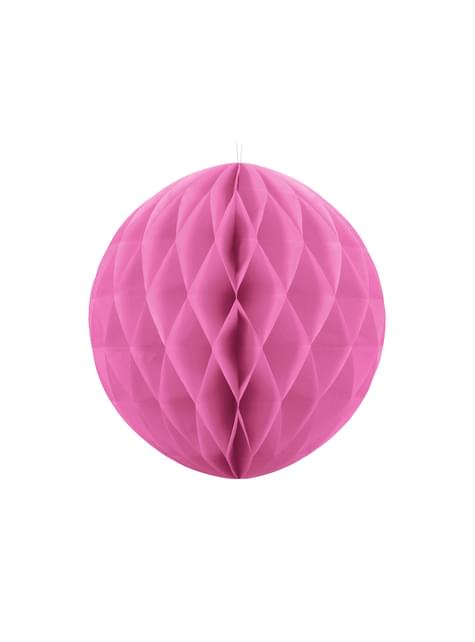 Esfera rosa de 40 cm de nido de abeja - Partydeco | Funidelia