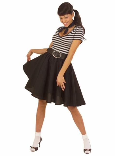 Falda rockabilly negra