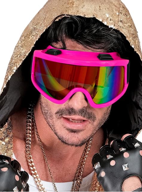 Gafas de esquí rosas de los Años 80 - Widmann | Funidelia