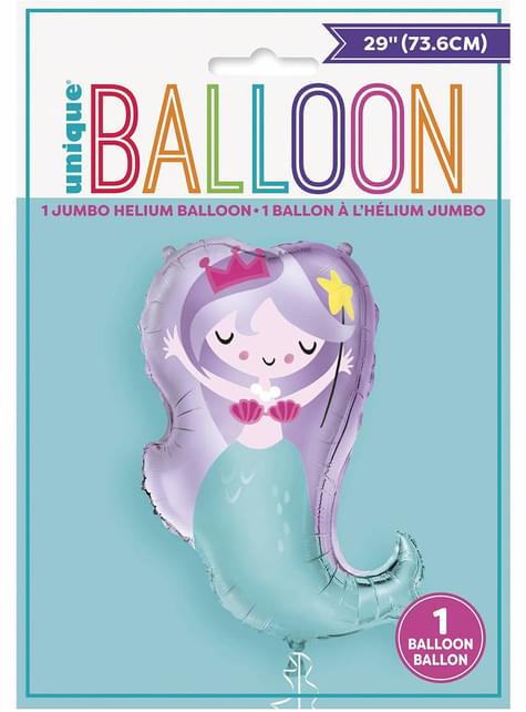 Globo de foil (74 cm) sirena - Sirena bajo del mar - Unique | Funidelia