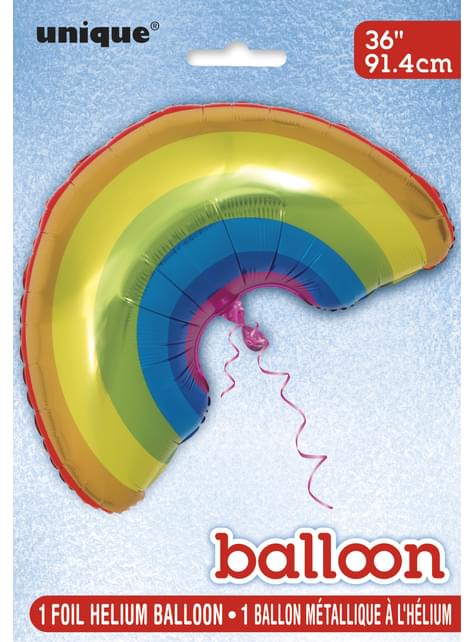 Globo de foil arcoíris - Unique | Funidelia