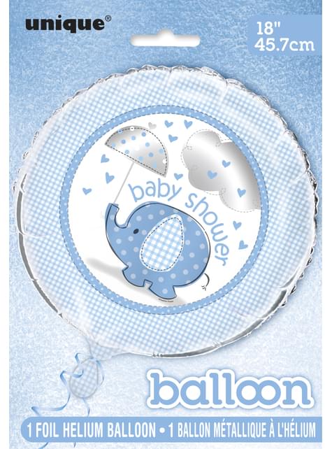 Globo de foil azul (45,72cm) - Umbrellaphants Blue - Unique | Funidelia