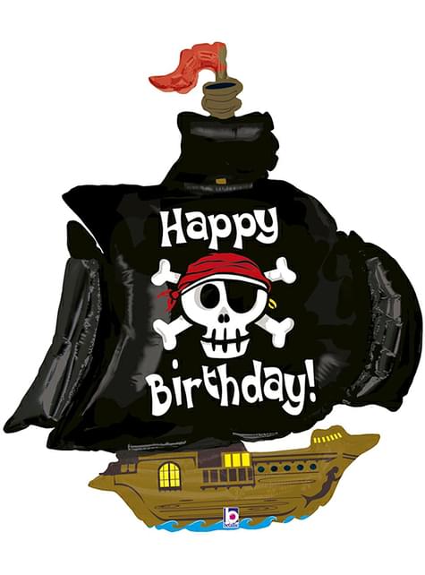 Globo de foil de barco pirata - Macadamia Business Solutions, SLU | Funidelia