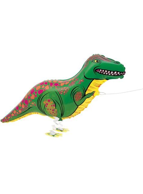 Globo de foil de dinosaurio mascota