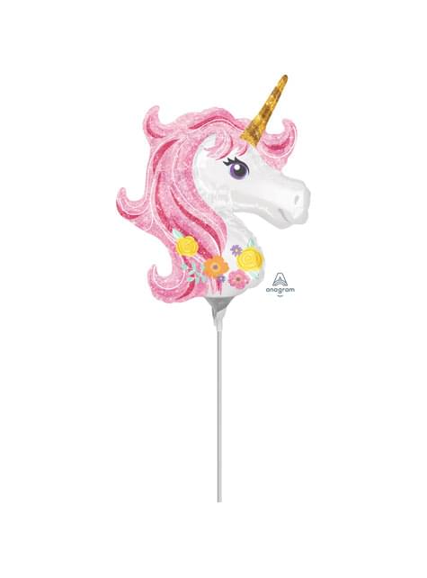 Globo de foil de unicornio (22x25 cm) - Pretty Unicorn - AMSCAN | Funidelia