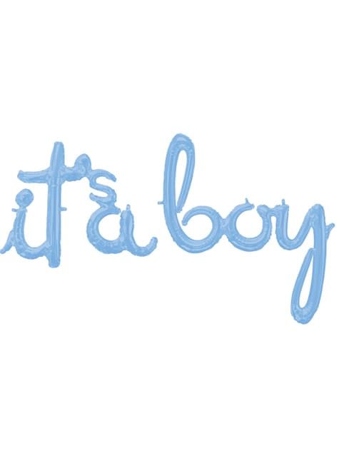 Globo de It’s a boy azul pastel