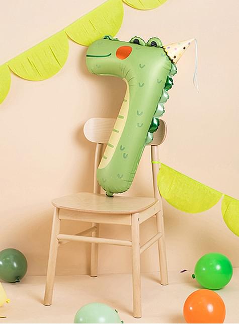 Globo foil “7“ cocodrilo - Partydeco | Funidelia