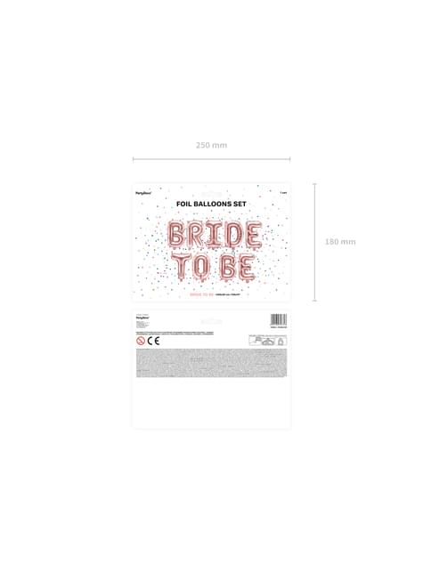 Globo foil “Bride to be“oro rosa