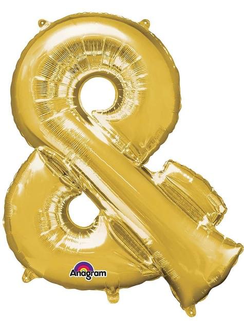 Globo foil letra & dorado (76 cm) - AMSCAN | Funidelia