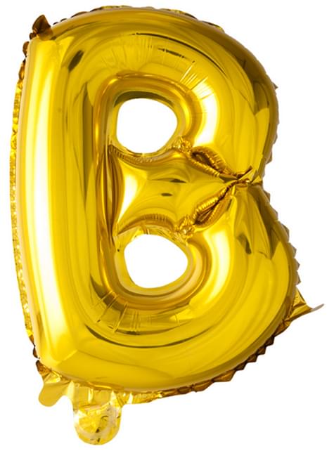 Globo foil letra B dorado (102 cm) - Procos | Funidelia