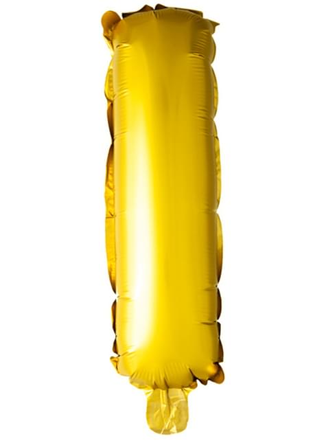 Globo foil letra I dorado (102 cm) - Procos | Funidelia
