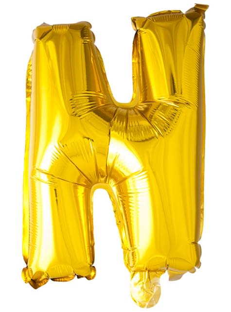Globo foil letra N dorado (102 cm) - Procos | Funidelia