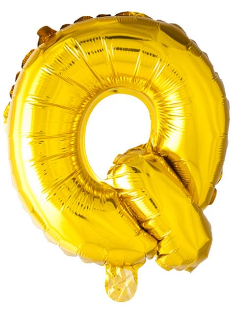 Globo foil letra Q dorado (102 cm) - Procos | Funidelia
