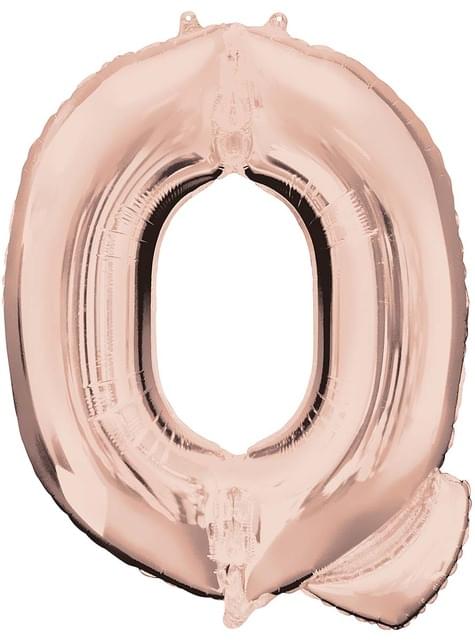 Globo foil letra Q oro rosa (81cm) - AMSCAN | Funidelia