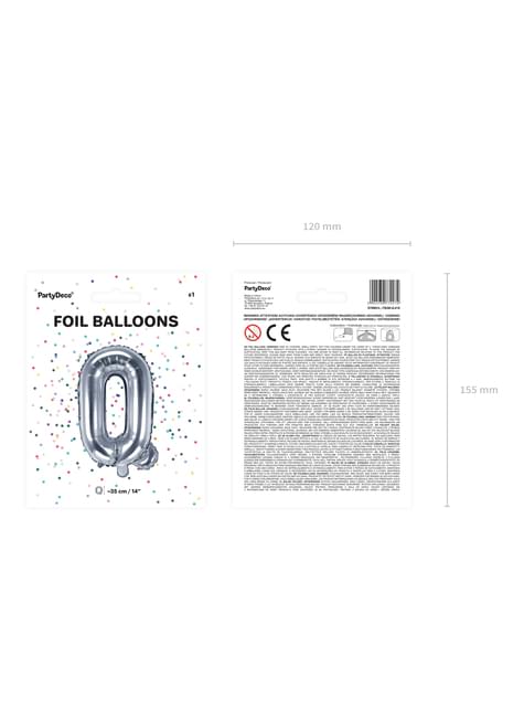 Globo foil letra Q plateado - Partydeco | Funidelia