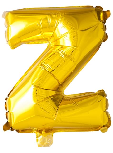 Globo foil letra Z dorado (102 cm) - Procos | Funidelia