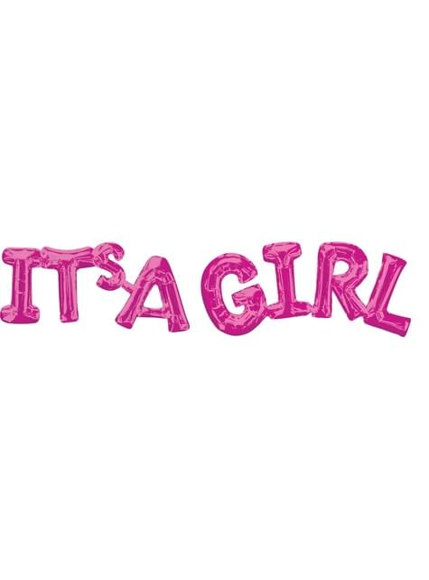 Globo It’s a girl rosa - AMSCAN | Funidelia