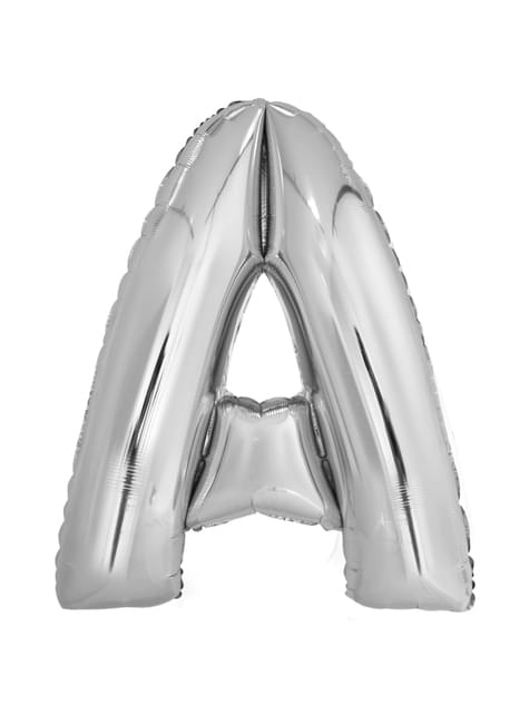 Globo letra A plateado (86 cm) - AMSCAN | Funidelia