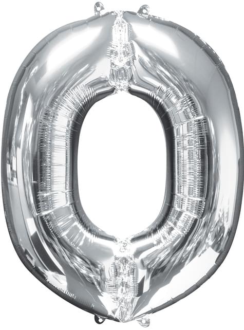 Globo letra O plateado (86 cm) - AMSCAN | Funidelia