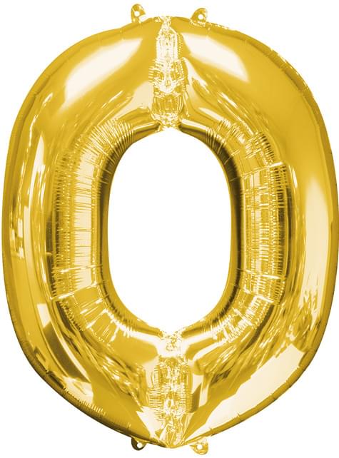 Globo letra O dorado (86 cm) - AMSCAN | Funidelia