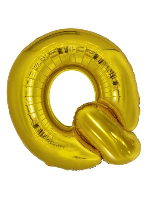 Globo letra Q dorado (86 cm) - AMSCAN | Funidelia