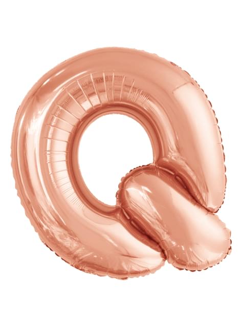 Globo letra Q oro rosa (86 cm) - AMSCAN | Funidelia