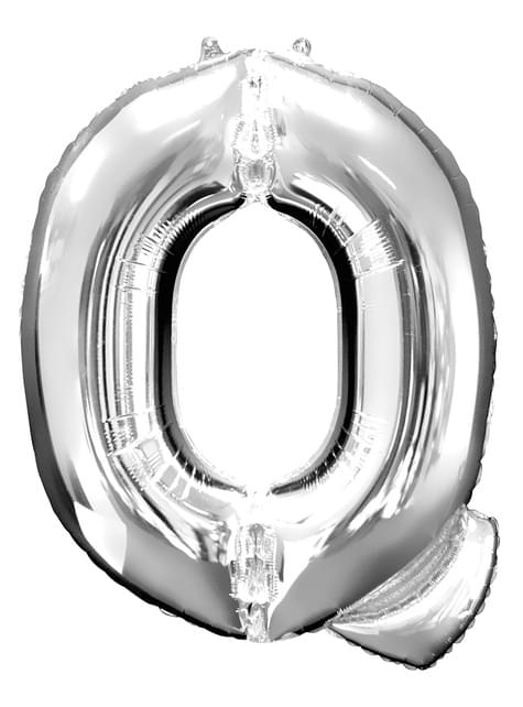 Globo letra Q plateado (86 cm) - AMSCAN | Funidelia