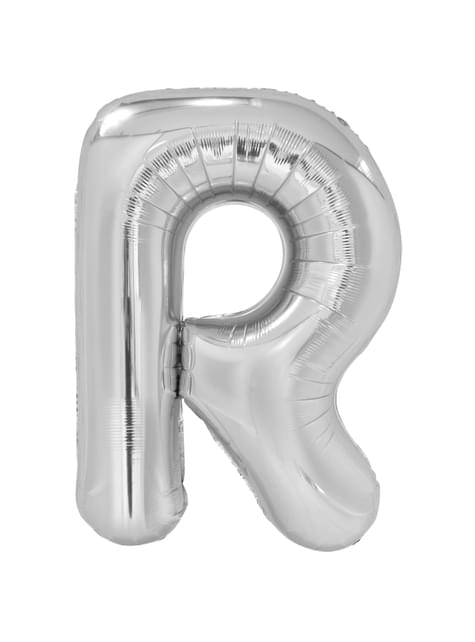 Globo letra R plateado (86 cm) - AMSCAN | Funidelia