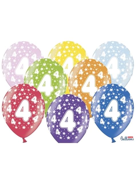 Globos de látex “4“multicolor - Partydeco | Funidelia