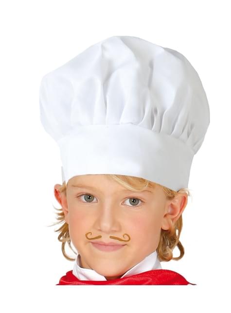 Gorro de cocinero profesional infantil - Guirca | Funidelia