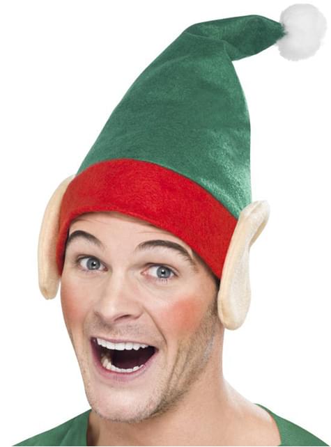 Gorro de elfo navideño para adulto - Smiffys | Funidelia