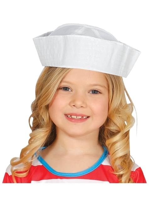 Gorro de marinero blanco infantil - Guirca | Funidelia