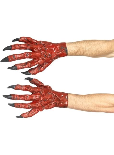 Guantes de demonio de látex para adulto - Smiffys | Funidelia