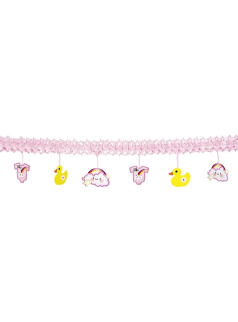Guirnalda con nubes y patos “Baby Girl“ - Boland | Funidelia