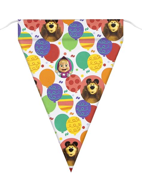 Guirnalda de banderines de Masha y el Oso - Funiglobal | Funidelia