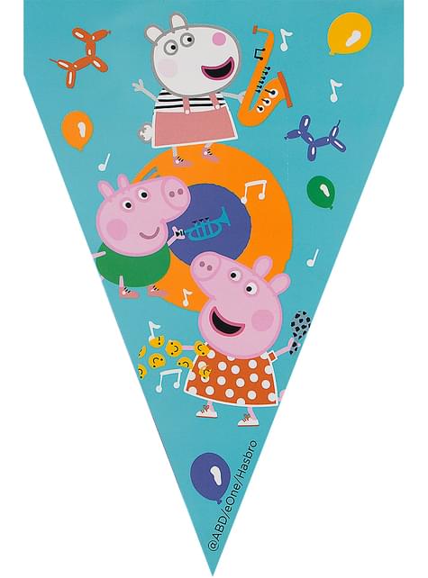 Guirnalda de banderines de Peppa Pig - Funiglobal | Funidelia