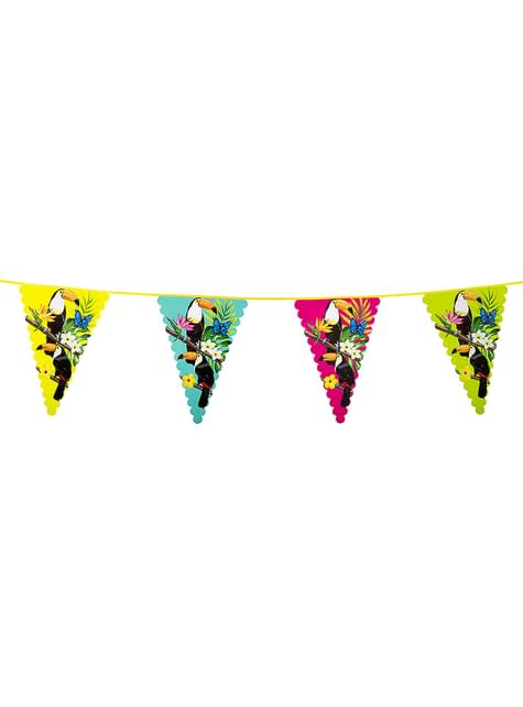 Guirnalda de banderines de tucanes - Toucan Party - Boland | Funidelia