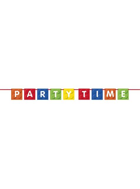 Guirnalda de bloques de construcción “Party Time“ - Building Blocks party - Unique | Funidelia