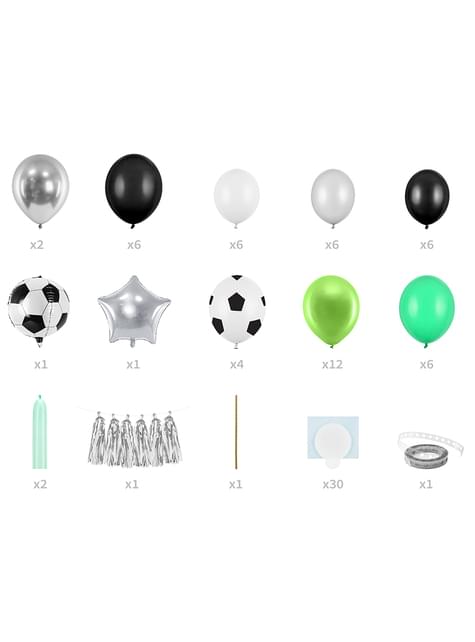Guirnalda de globos de fútbol - Partydeco | Funidelia