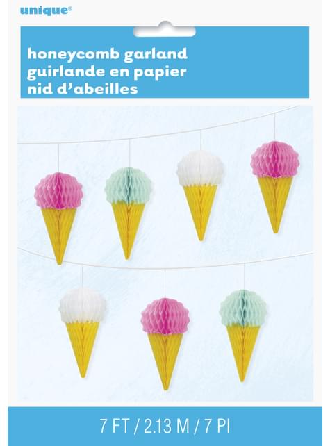 Guirnalda de helados de panel de abeja - Unique | Funidelia