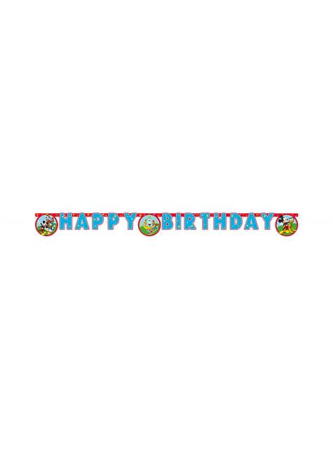 Guirnalda de Mickey Mouse “Happy Birthday“ - Club House - Procos | Funidelia