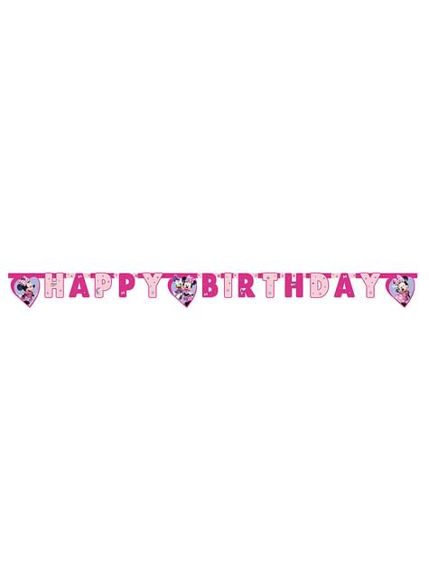 Guirnalda de Minnie Mouse “Happy Birthday“ - Procos | Funidelia