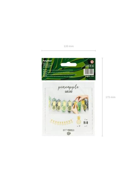 Guirnalda de piñas doradas de papel - Aloha Collection - Partydeco | Funidelia