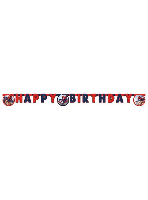 Guirnalda de Spiderman “Happy Birthday“ - Marvel - Procos | Funidelia
