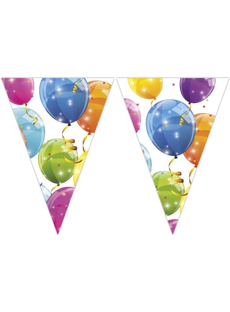 Guirnalda de triángulos Sparkling Balloons - Procos | Funidelia