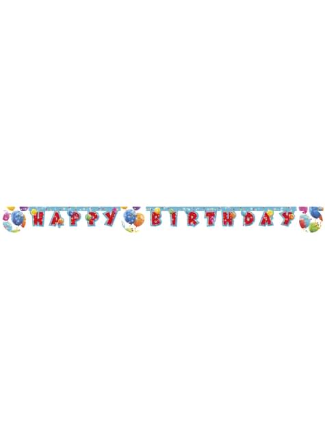 Guirnalda “Happy Birthday“ Sparkling Balloons - Procos | Funidelia