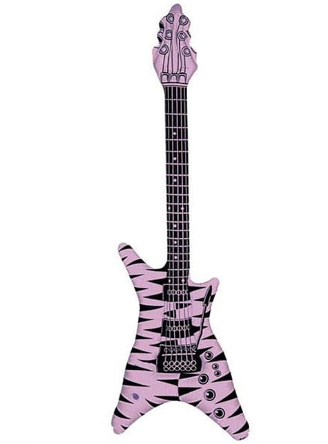 Guitarra hinchable rosa - Widmann | Funidelia